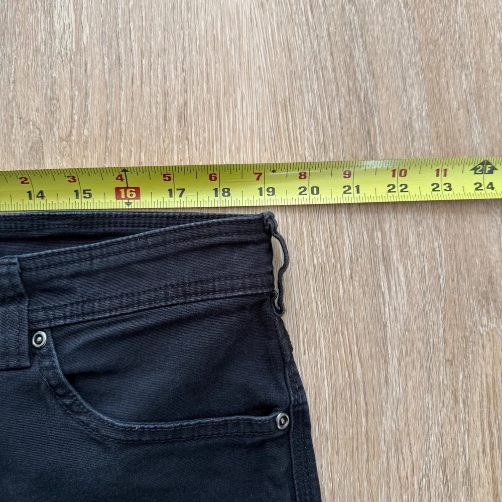 Duluth Flex Fire Hose Slim Fit Pants Mens 40x30 Black Workwear Stretch Canvas